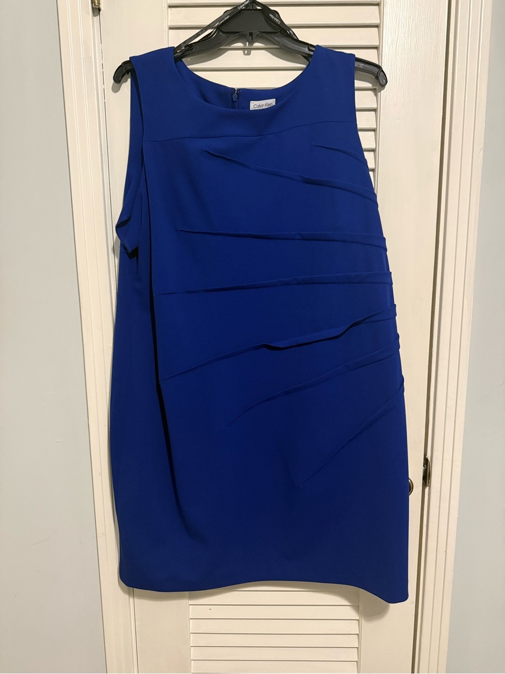 Calvin Klein Cobalt Blue Sleeveless Shift Dress